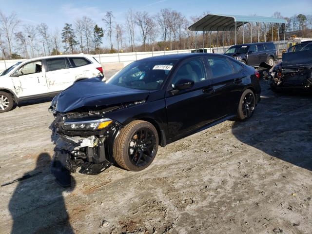 2HGFE2F5XNH602452 - 2022 HONDA CIVIC SPORT Schwarz Foto 1