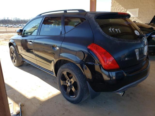 JN8AZ08T03W120539 - 2003 NISSAN MURANO SL BLACK photo 2