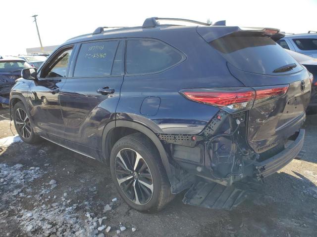 5TDLZRBH0MS067467 - 2021 TOYOTA HIGHLANDER XSE BLUE photo 2