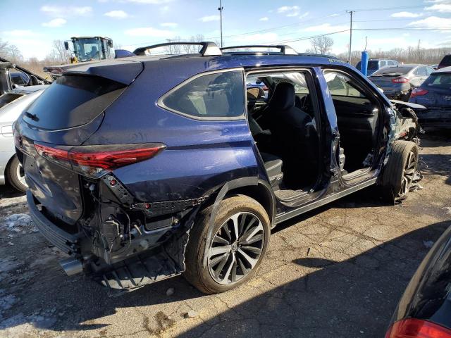 5TDLZRBH0MS067467 - 2021 TOYOTA HIGHLANDER XSE BLUE photo 3