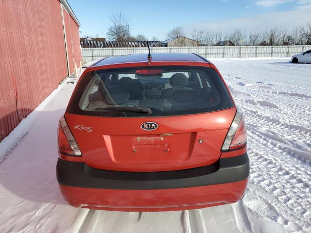 KNADE243496453631 - 2009 KIA RIO 5 SX RED photo 6