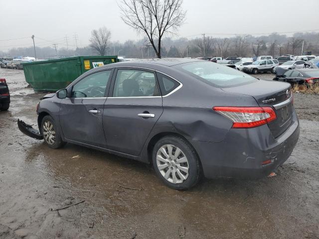 3N1AB7AP9EL696776 - 2014 NISSAN SENTRA S GRAY photo 2