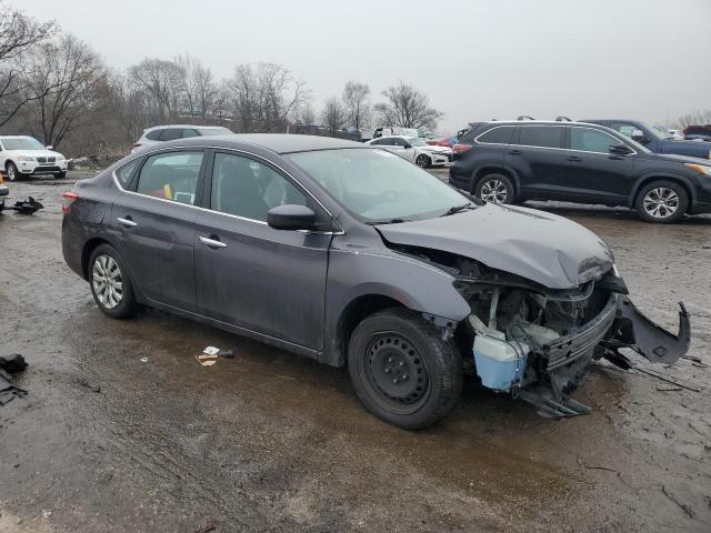 3N1AB7AP9EL696776 - 2014 NISSAN SENTRA S GRAY photo 4