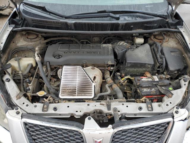 5Y2SP6E03AZ419537 - 2010 PONTIAC VIBE SILVER photo 11