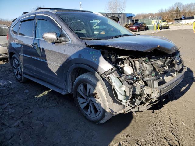 5J6RM4H99FL086092 - 2015 HONDA CR-V TOURING GRAY photo 4