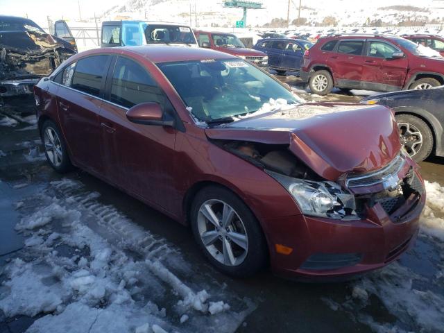 1G1PE5SBXD7107266 - 2013 CHEVROLET CRUZE LT MAROON photo 4