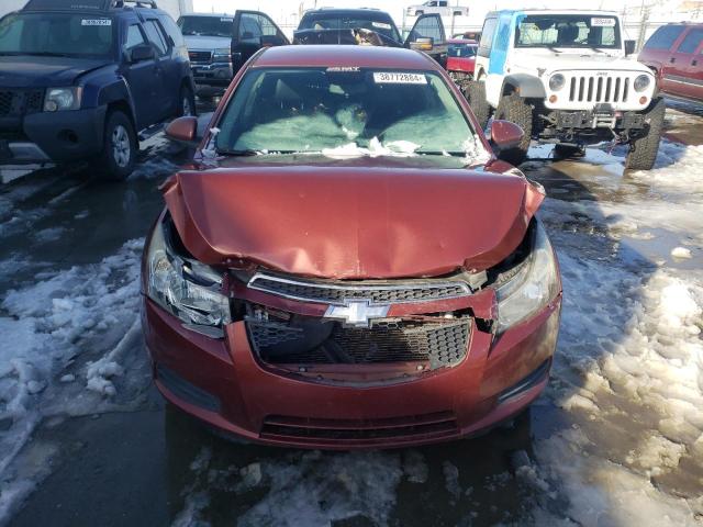 1G1PE5SBXD7107266 - 2013 CHEVROLET CRUZE LT MAROON photo 5