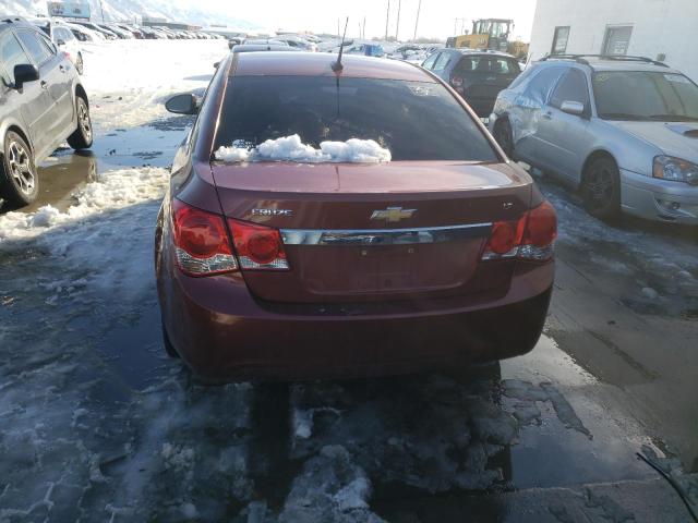 1G1PE5SBXD7107266 - 2013 CHEVROLET CRUZE LT MAROON photo 6