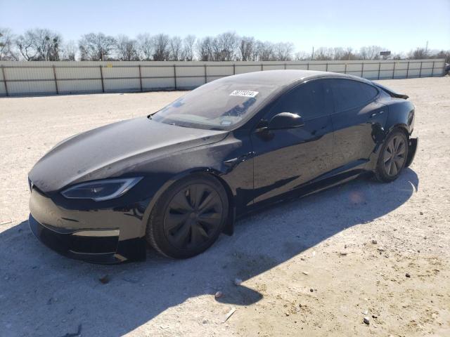 5YJSA1E55PF513398 - 2023 TESLA MODEL S შავი ფოტო 1