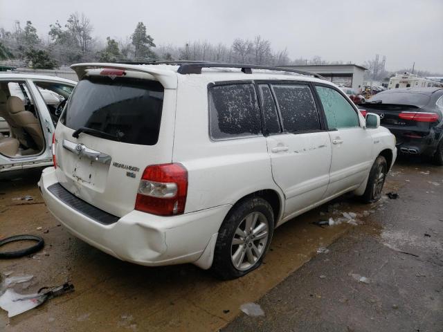 JTEEW21A460015189 - 2006 TOYOTA HIGHLANDER HYBRID WHITE photo 3