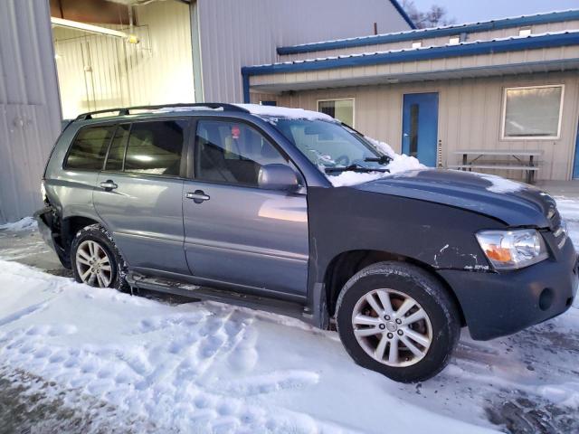 JTEDW21A860002408 - 2006 TOYOTA HIGHLANDER HYBRID BLUE photo 4