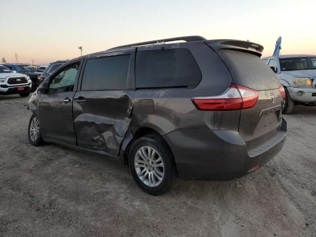 5TDYK3DCXGS732212 - 2016 TOYOTA SIENNA XLE CHARCOAL photo 2