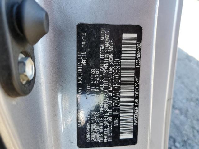 JF1ZNAA17F9705930 - 2015 TOYOTA SCION FR-S SILVER photo 12