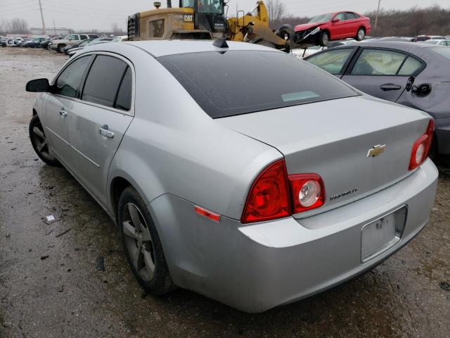 1G1ZC5EU0CF307864 - 2012 CHEVROLET MALIBU 1LT SILVER photo 2