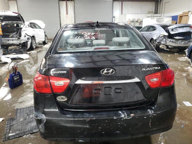 KMHDU4AD7AU976135 - 2010 HYUNDAI ELANTRA BLUE BLACK photo 6