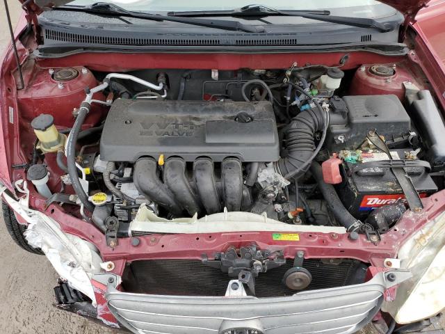 1NXBR32E63Z087310 - 2003 TOYOTA COROLLA CE RED photo 11