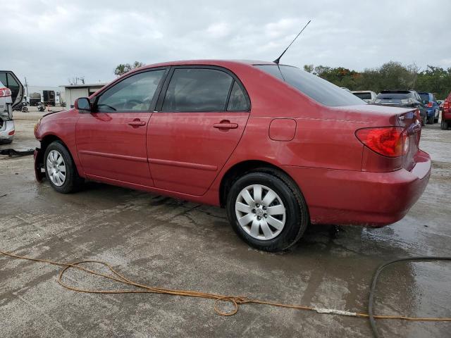 1NXBR32E63Z087310 - 2003 TOYOTA COROLLA CE RED photo 2