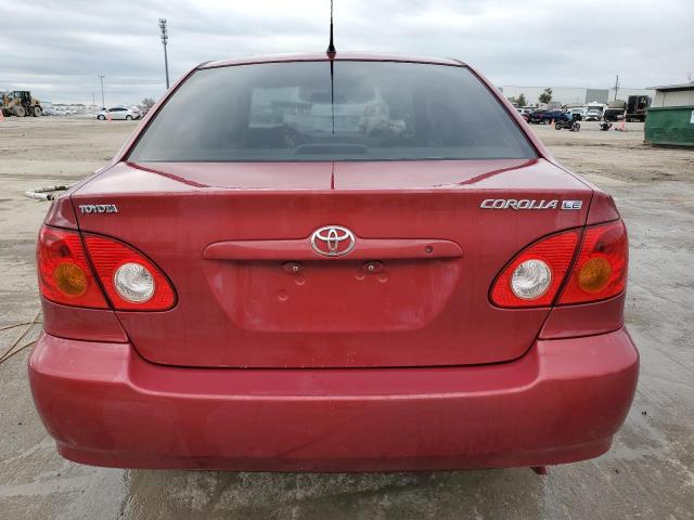 1NXBR32E63Z087310 - 2003 TOYOTA COROLLA CE RED photo 6