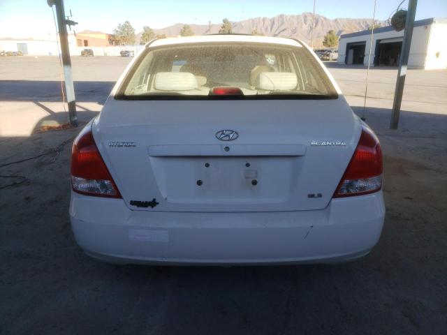 KMHDN45D13U496635 - 2003 HYUNDAI ELANTRA GLS WHITE photo 6