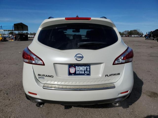 JN8AZ1MU6CW113504 - 2012 NISSAN MURANO S WHITE photo 6