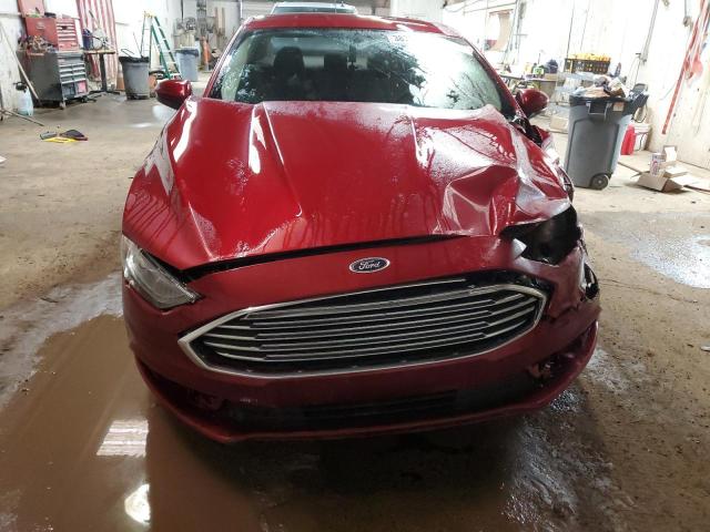 3FA6P0HD3HR231845 - 2017 FORD FUSION SE RED photo 5