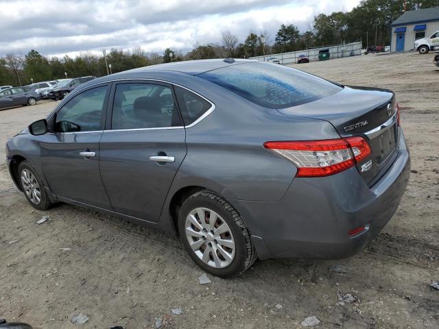 3N1AB7AP3FL649924 - 2015 NISSAN SENTRA S GRAY photo 2