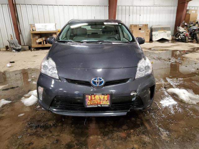 JTDKN3DU3C1612751 - 2012 TOYOTA PRIUS GRAY photo 5