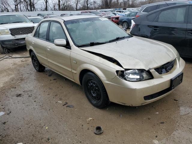 JM1BJ225X21602797 - 2002 MAZDA PROTEGE DX BEIGE photo 4