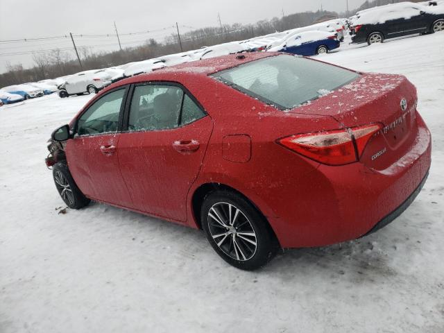 2T1BURHEXHC924786 - 2017 TOYOTA COROLLA L RED photo 2