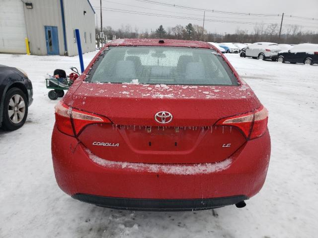 2T1BURHEXHC924786 - 2017 TOYOTA COROLLA L RED photo 6