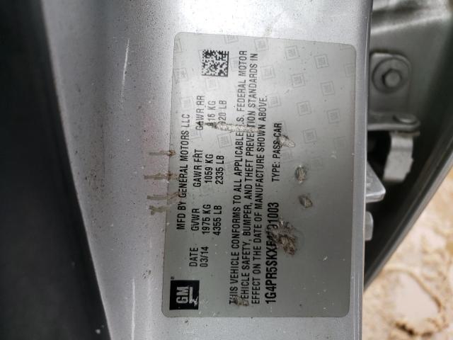 1G4PR5SKXE4191003 - 2014 BUICK VERANO CONVENIENCE SILVER photo 12