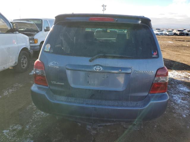 JTEEP21AX40011111 - 2004 TOYOTA HIGHLANDER BLUE photo 6