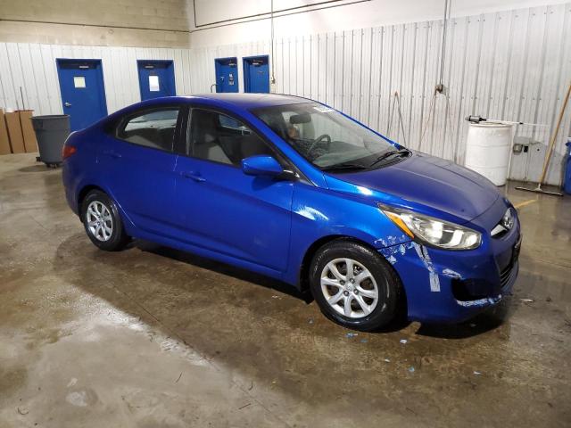 KMHCT4AE3EU738425 - 2014 HYUNDAI ACCENT GLS BLUE photo 4