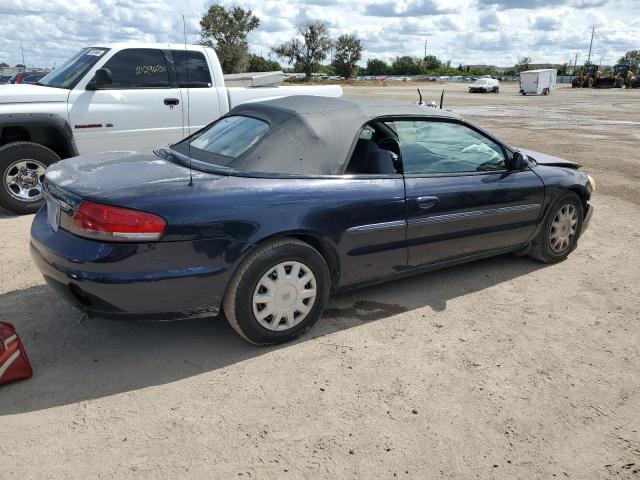 1C3EL45R84N122145 - 2004 CHRYSLER SEBRING LX BLUE photo 3