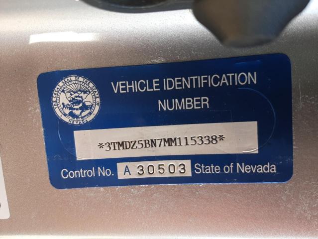 3TMDZ5BN7MM115338 - 2021 TOYOTA TACOMA DOUBLE CAB 银色 照片 12