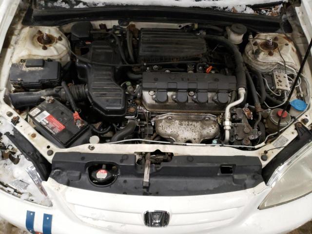 1HGES26713L033903 - 2003 HONDA CIVIC EX WHITE photo 11