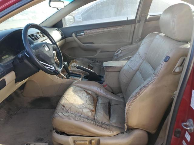 1HGCM72624A003270 - 2004 HONDA ACCORD EX RED photo 7