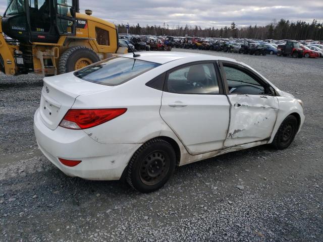 KMHCT4AE8EU780749 - 2014 HYUNDAI ACCENT GLS WHITE photo 3