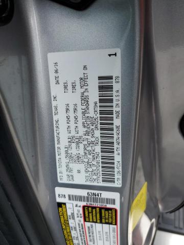 5TFRZ5CN7GX017543 - 2016 TOYOTA TACOMA ACCESS CAB ვერცხლისფერი ფოტო 12