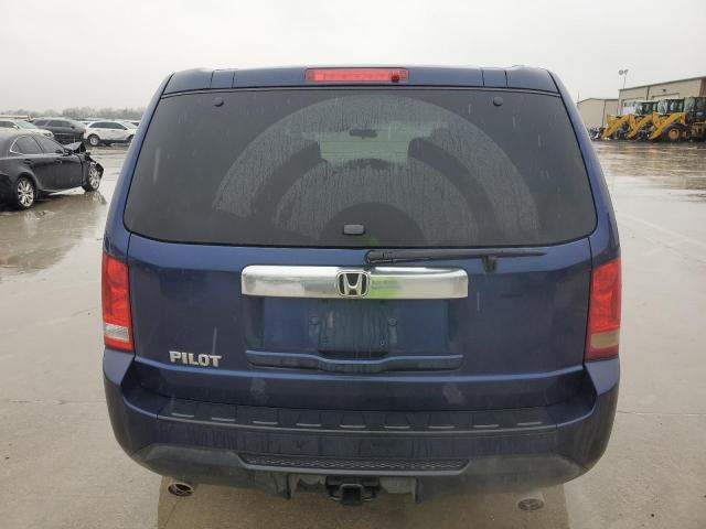 5FNYF3H47DB040951 - 2013 HONDA PILOT EX BLUE photo 6