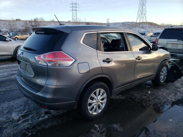 KNMAT2MVXGP681332 - 2016 NISSAN ROGUE S GRAY photo 3