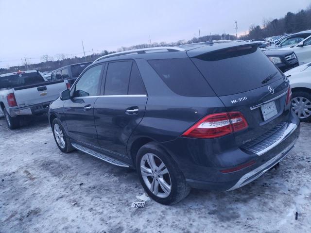 4JGDA5HB1FA483806 - 2015 MERCEDES-BENZ ML 350 4MATIC BLUE photo 2