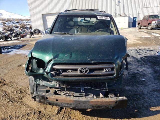 5TDBT48AX3S162157 - 2003 TOYOTA SEQUOIA LIMITED GREEN photo 5