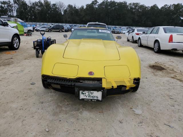 1Z37L6S401957 - 1976 CHEVROLET CORVETTE YELLOW photo 5