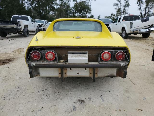 1Z37L6S401957 - 1976 CHEVROLET CORVETTE YELLOW photo 6