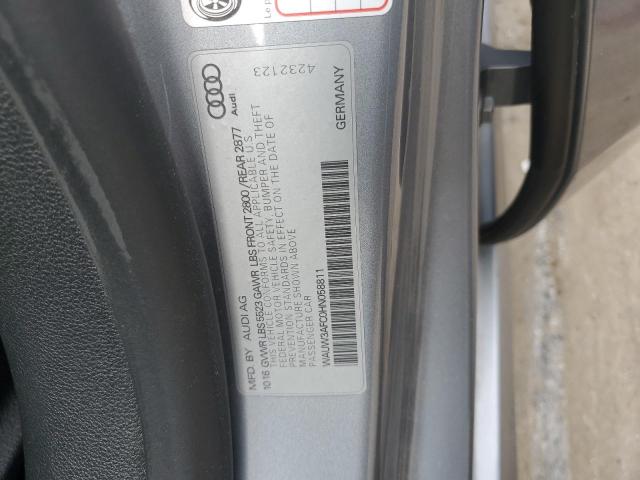 WAUW3AFC0HN058811 - 2017 AUDI A7 COMPETITION PRESTIGE SILVER photo 12