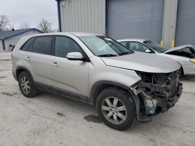 5XYKT3A15DG326692 - 2013 KIA SORENTO LX SILVER photo 4