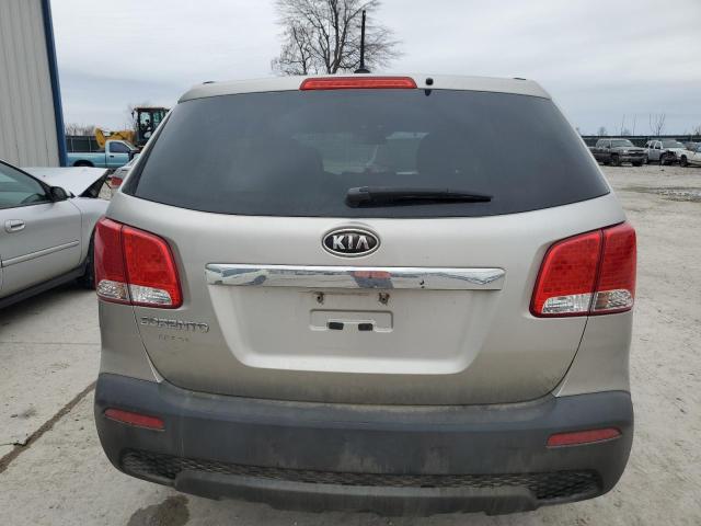 5XYKT3A15DG326692 - 2013 KIA SORENTO LX SILVER photo 6