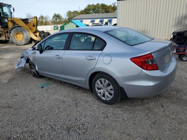 19XFB2F53CE013016 - 2012 HONDA CIVIC LX SILVER photo 2