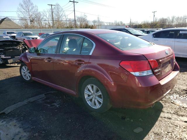 4S3BMBG62A3237513 - 2010 SUBARU LEGACY 2.5 RED photo 2